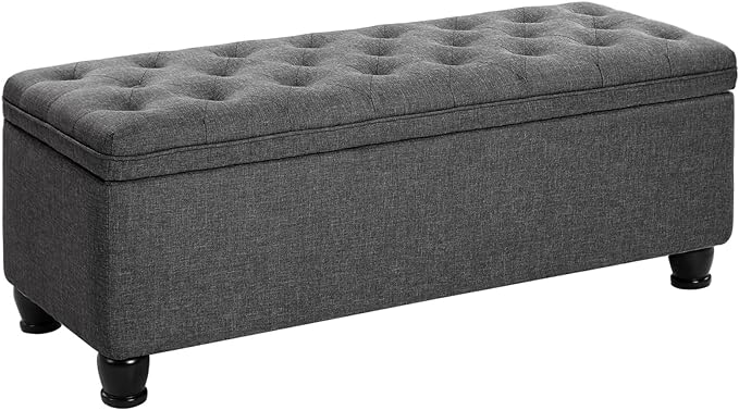 SONGMICS Storage Ottoman, Storage Bench, Tufted Entryway Bedroom Bench by SONGMICSbySONGMICSHOME