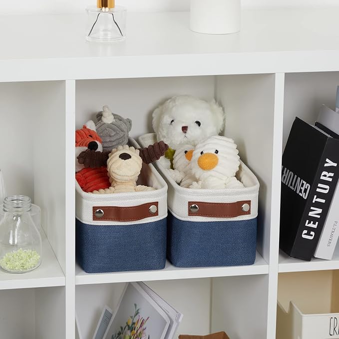 DULLEMELO Toilet Paper Baskets for Storage 15"x6"x5.5" Small Rectangular - Image 7