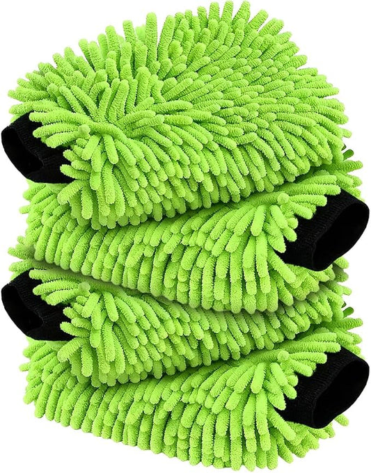 Car Wash Mitt Microfiber, Premium Chenille Microfiber Wash Car Mitts Sponge by Unknown