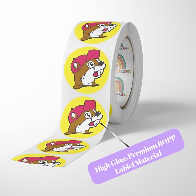 150 Custom Circle/Square BOPP Roll Labels- Personalized Stickers - Image 4