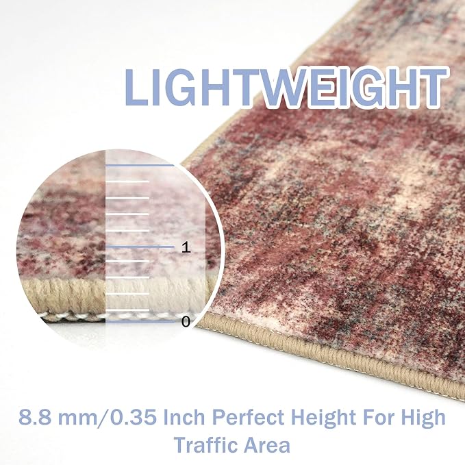 IOHOUZE Abstract Area Rug 3x5 Ft Washable Rugs - Image 5