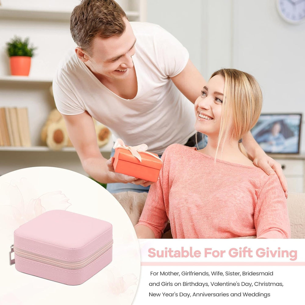 Easytle 24 Pcs Travel Jewelry Box Exquisite Travel Jewelry Case Portable Jewe...