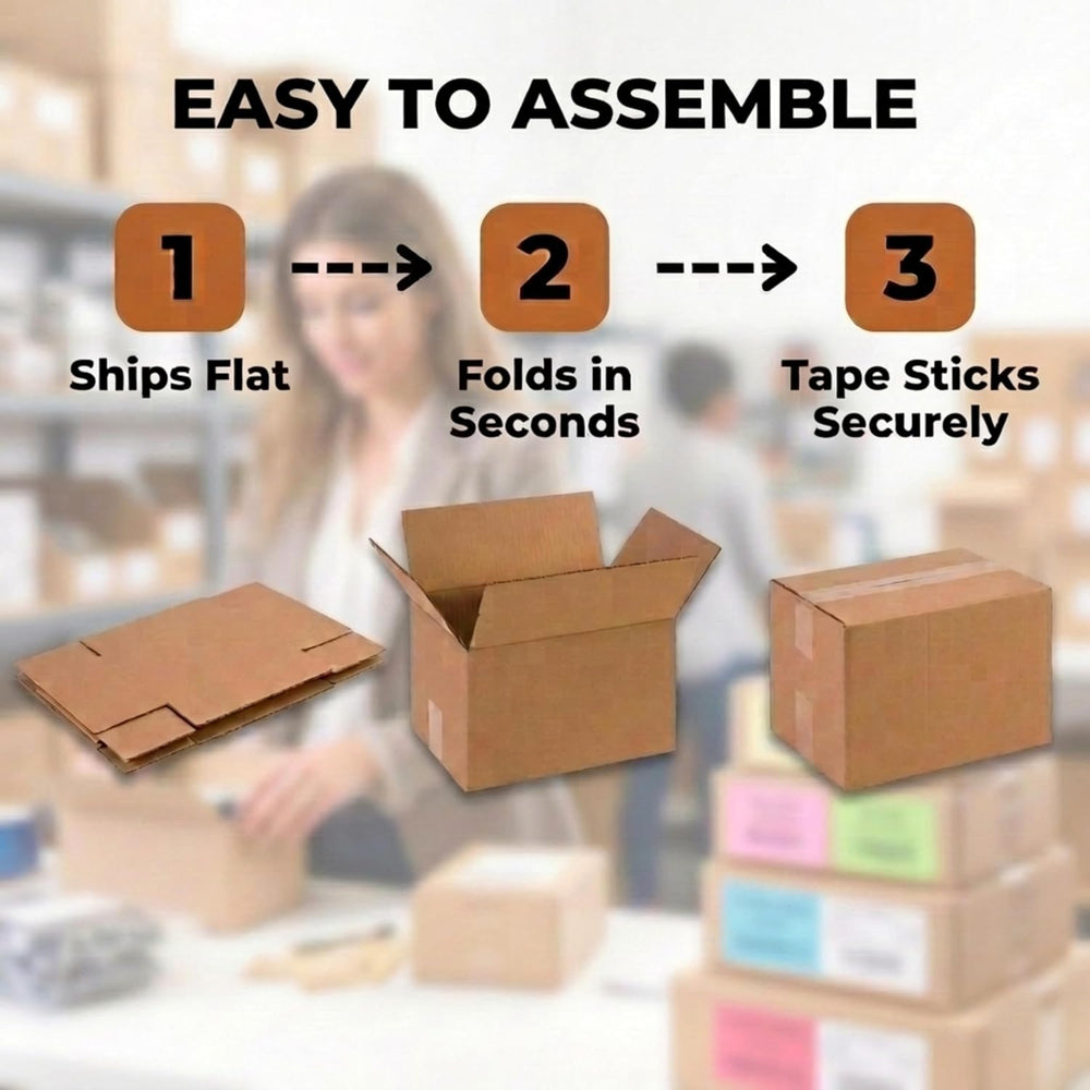 BOX USA Cube Shipping Boxes 12"L x 12"W x 12"H (25-Pack) - Sma...