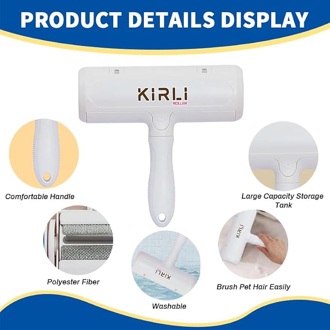 KIRLI Pet Hair Roller, Fur Remover Tool - Image 3