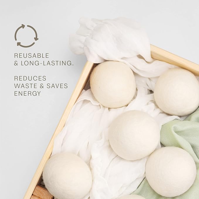 Pursonic Laundry Wool Dryer Balls – Reusable Dryer Balls Made from 100% Pure - Image 5