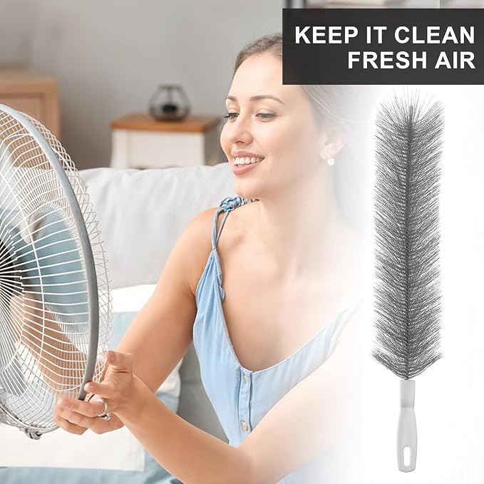2 Pcs Fan Cleaner Brushes, Bendable Fan Cleaning Brush Cobweb Duster Set - Image 5