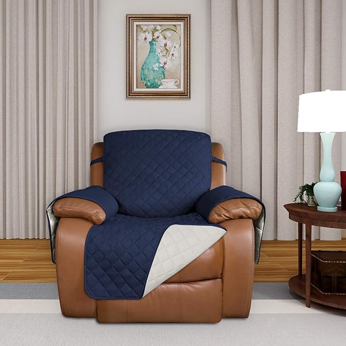 PureFit Reversible Quilted Sofa Cover, Water Resistant Slipcover Furniture - Image 2