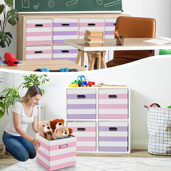 6 Pcs Fabric Storage Cubes - Image 6