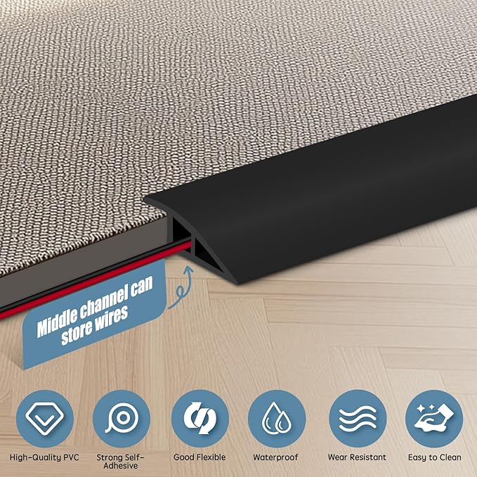 Floor Transition Strip Door Threshold 79" Floor Transition Reducer Trim on The - Image 3