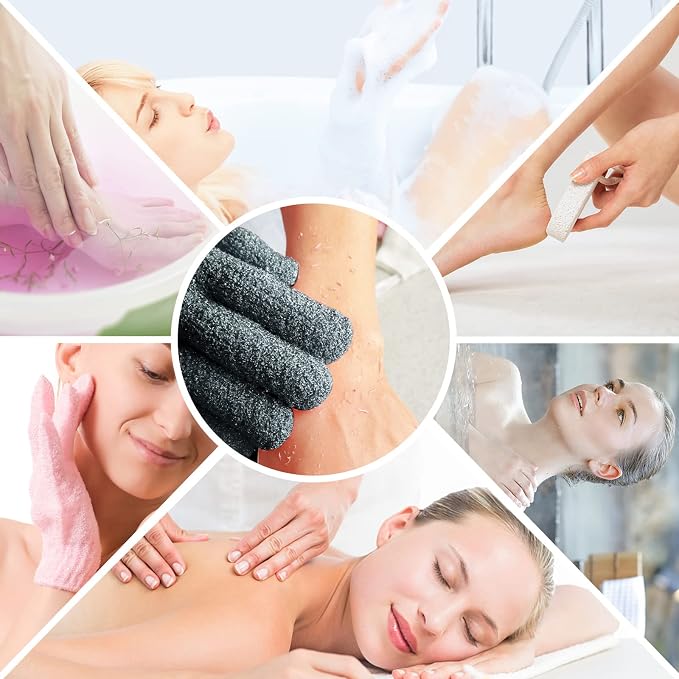 Evridwear Exfoliating Dual Texture Bath Gloves - Image 5
