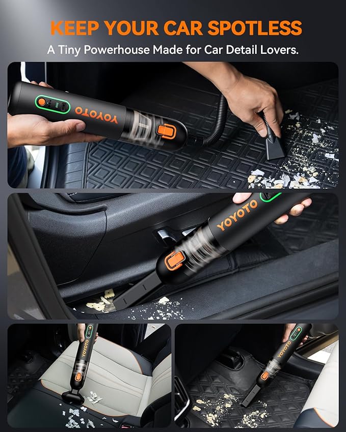 Car Vacuum, Handheld Vacuum Cordless - Image 6
