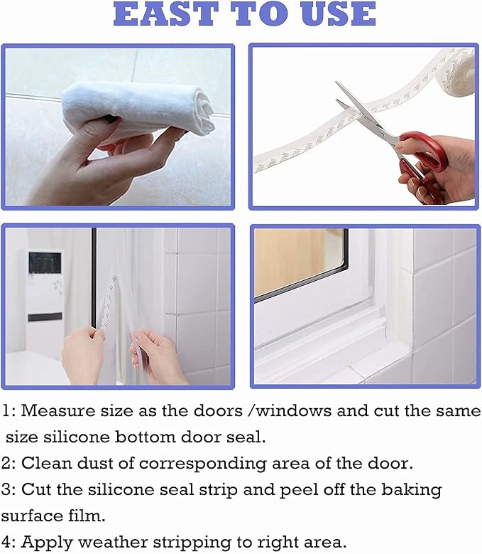 Weather Stripping Door Seal Strip, Door Strip Bottom - Image 4