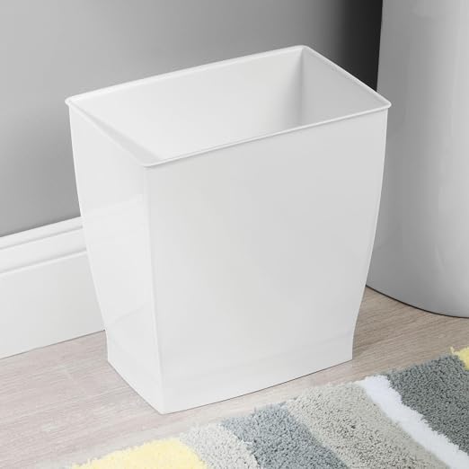 iDesign Small Rectangular Bathroom Trash Cans - Image 4