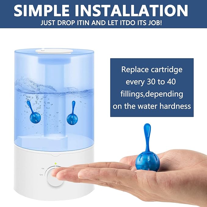Humidifier Tank Cleaner, Raipoment Demineralization Cleaning Ball, Compatible - Image 4