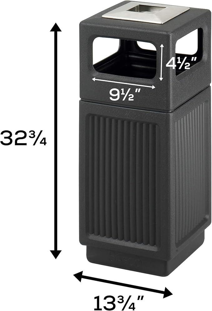 Safco Canmeleon Trash Can, 30 Gallons, Indoor and Outdoor Use, Durable & - Image 4