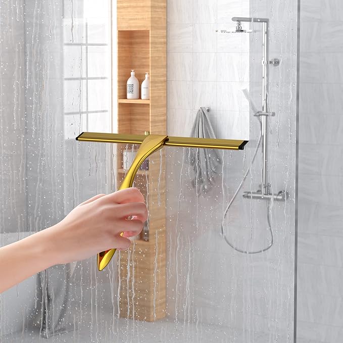 Shower Squeegee Set, 14-Inch Stainless Steel Squeegee, All-Purpose Squeegee - Image 6