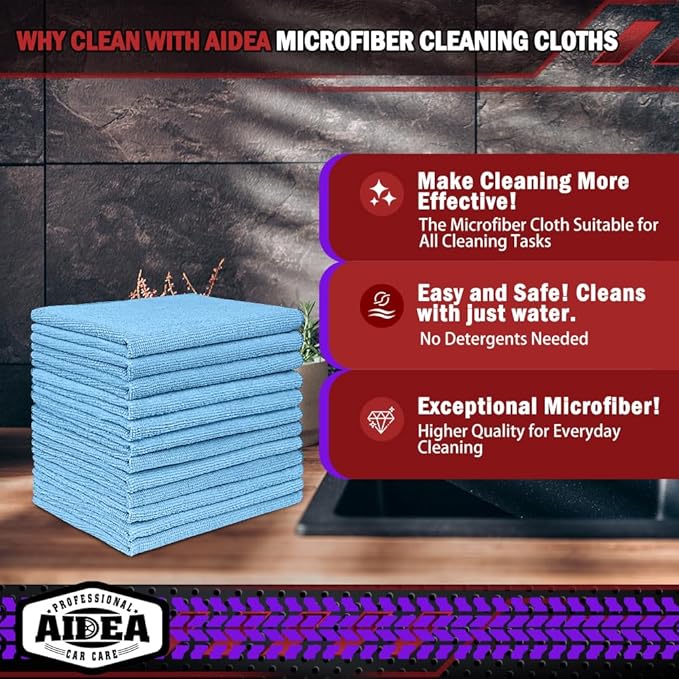 AIDEA Microfiber Cleaning Cloth, Microfiber Towels - Image 2