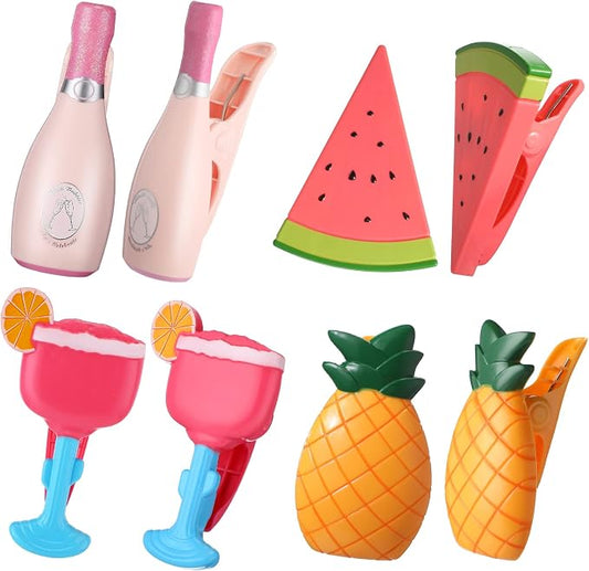 Sieral 8 Pcs Beach Towel Clips Beach Chair Pool Clips by Sieral