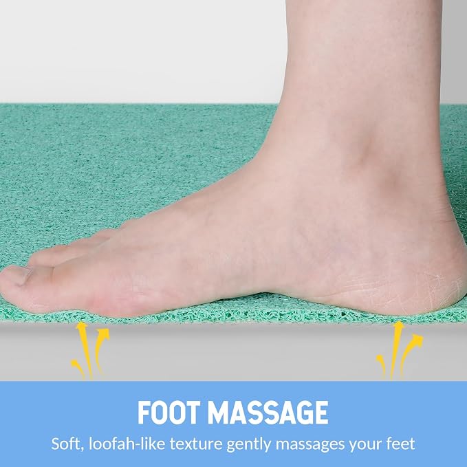 Non-Slip Bathtub Mat, Anti Slip Shower Mat, Fast Drying Bathtub Mats, Foot - Image 5