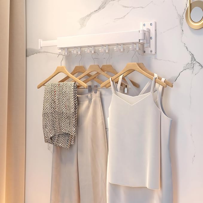 Clothes Drying Rack Wall Mounted, Drying Rack Clothing Wall Mount, Laundry - Image 3
