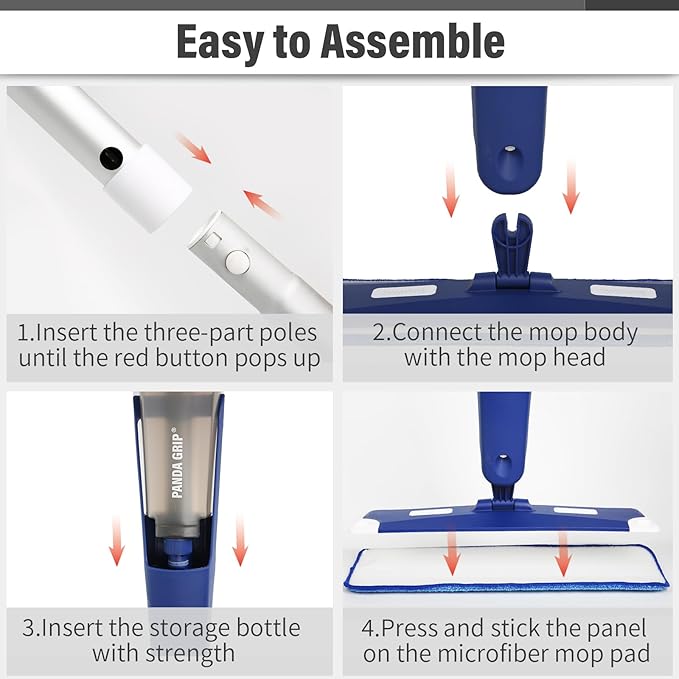 Mop for Multi-Purpose Floor Premium Spray Mop, 18 inch Professional Hardwood - Image 7