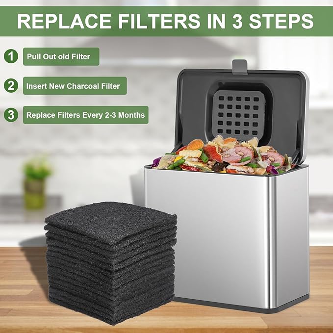 15 Pack Trash Can Odor Filter Refills - Image 5
