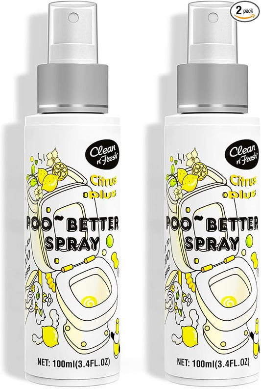 Clean-n-Fresh Toilet Spray, 6.8 Fl.oz Poo Spray | Up to 400+ Uses, 100% Natural by Clean-n-Fresh