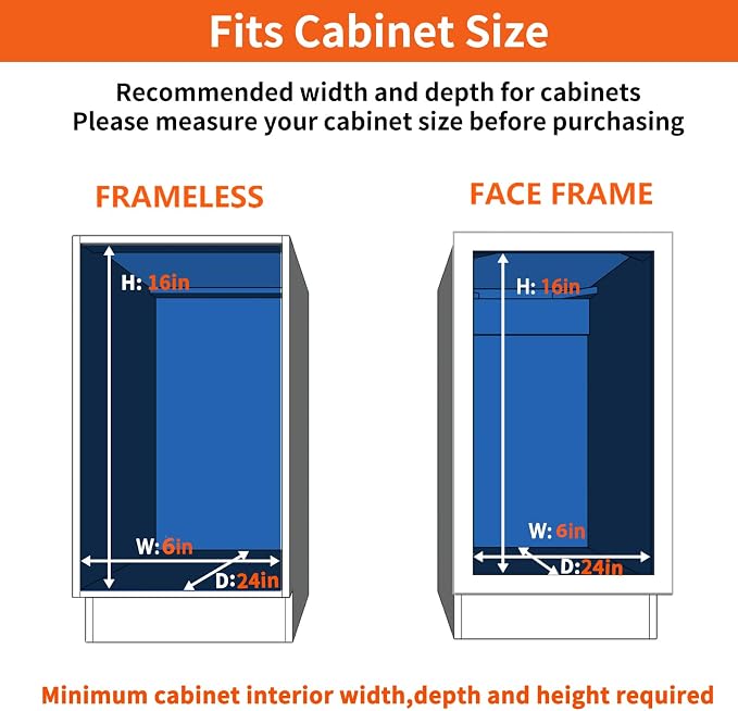 ROOMTEC Individual Pull Out Cabinet Organizer, 2 Tier Spice Rack Organizer - Image 4