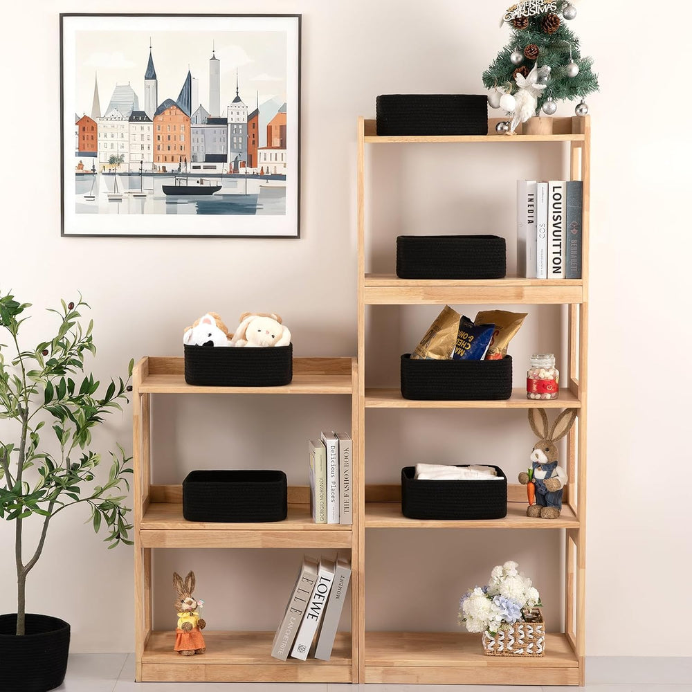 OIASKET 6 Pack Storage Baskets for Shelves, Small Baskets for Shelves, Cute D...
