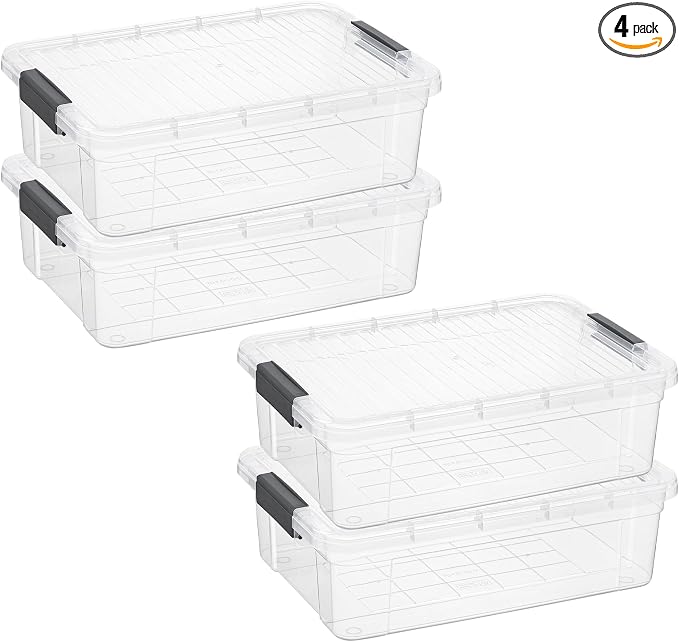 Superio Clear Storage Boxes by Superio