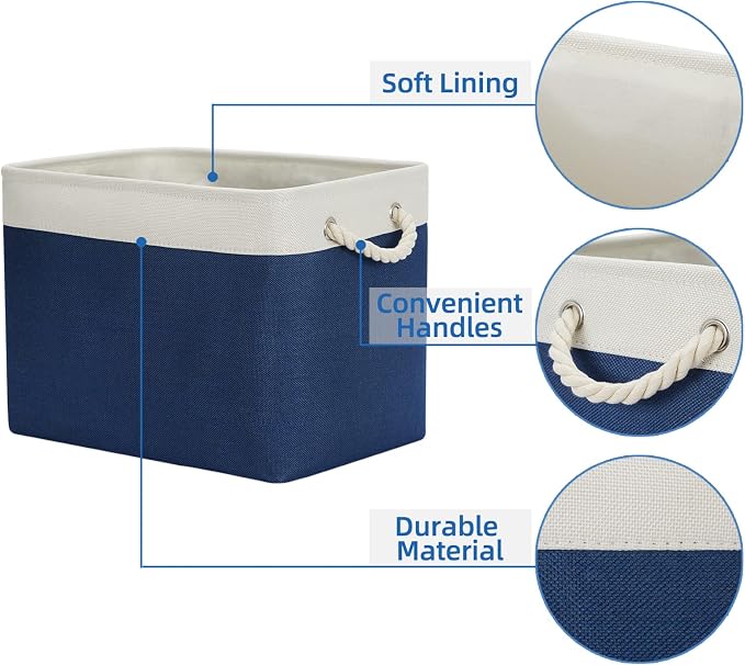 Temary Storage Baskets for Shelves, Decorative Basket - Image 3