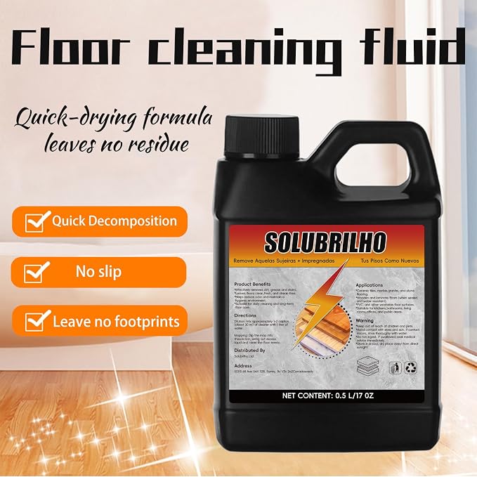 Tile Cleaner, Original Floor Cleaner Black Bottle, 0.5L Multipurpose Powerful - Image 2