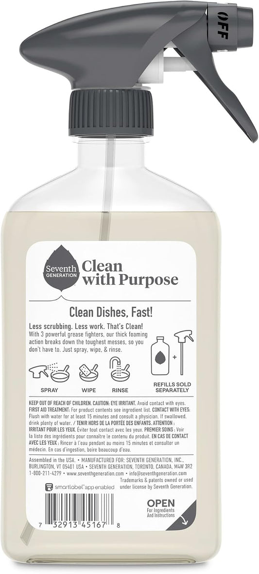 Seventh Generation Power+ Foaming Dish Spray Dishwashing soap Honey Crisp Apple - Image 2