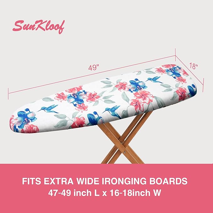 Extra Wide Ironing Board Cover and Pad, 18X49 Reflective Silicone Ironing Board - Image 5