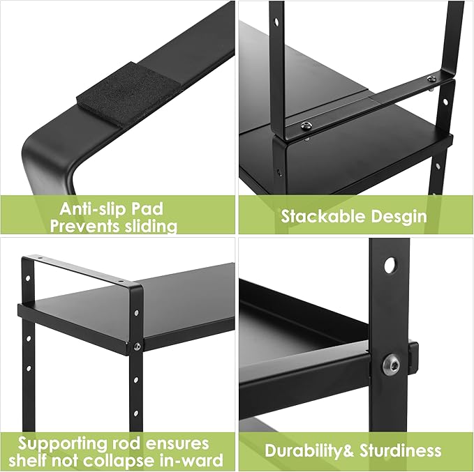 Expandable Cabinet Shelf Organizer Rack, Stackable Kitchen Countertop Organizer - Image 6