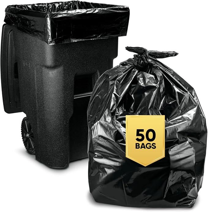 Veska 65 Gallon Trash Bags for Toter, Extra Large 64 Gallon Heavy Duty - Image 8