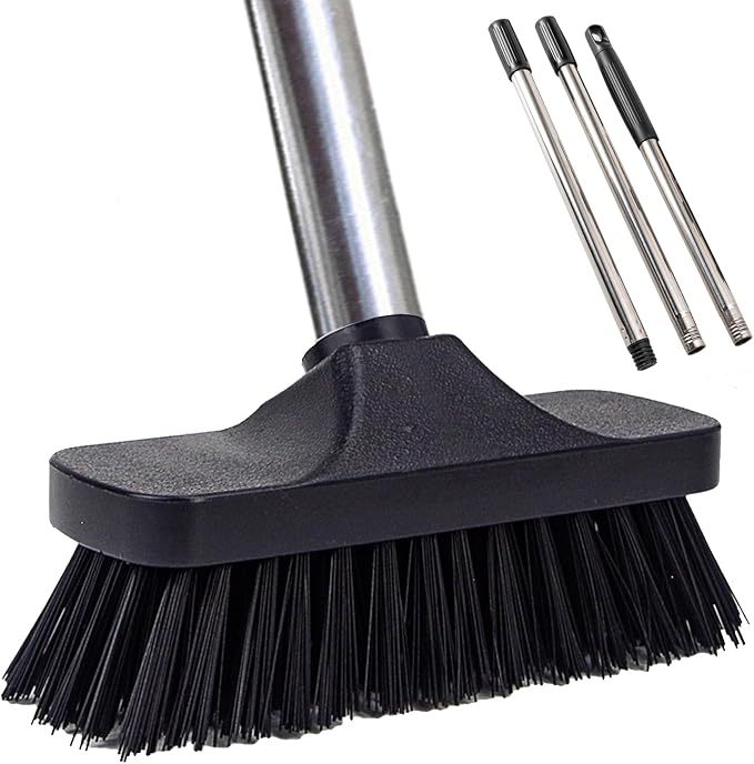 Push Broom Brush Stiff Bristles Floor Cleaning Brush Multi-Purpose Scrubber by BSMstonehouseholdsupplies