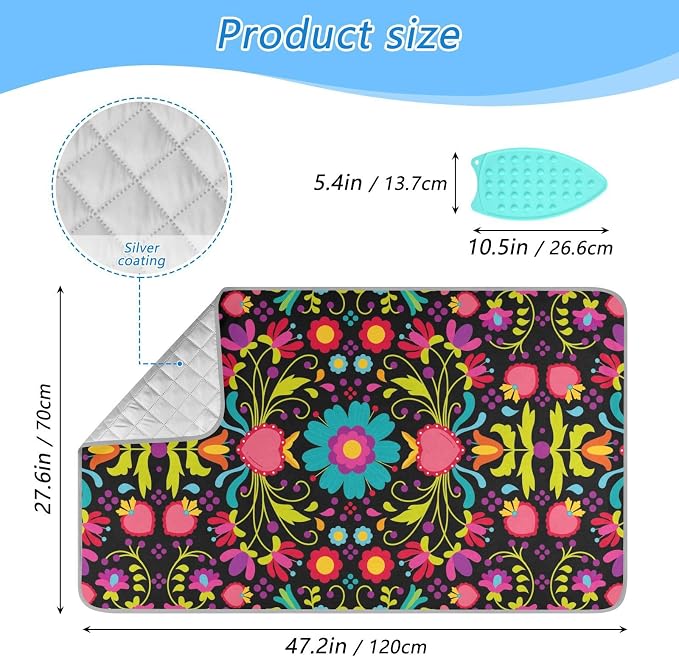 Ironing Mat Thickened Ironing Blanket Travel Portable Double-Side Using Ironing - Image 2