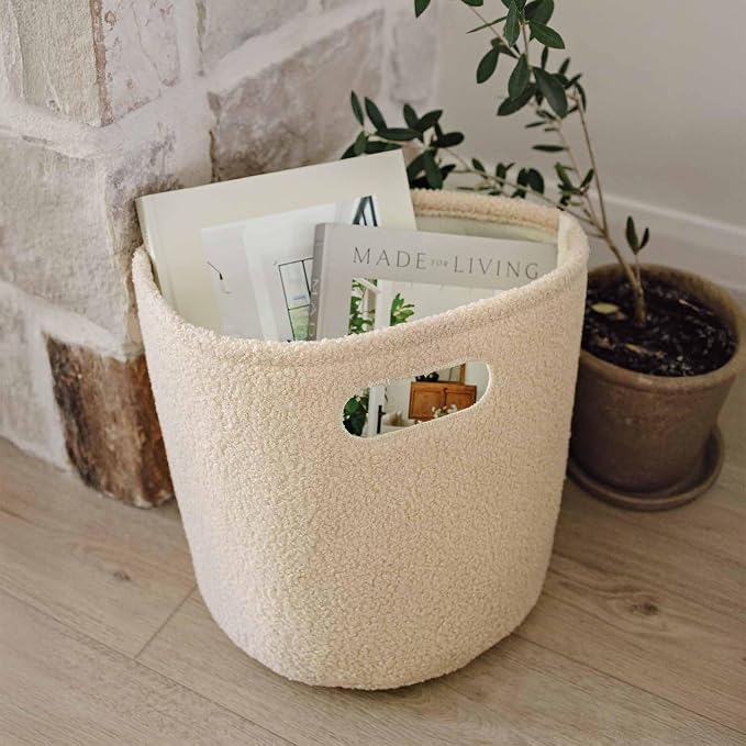 PUTSKA Basket – Round Storage for Toys and Clothes, Stuffed Animals – Soft Baby - Image 4