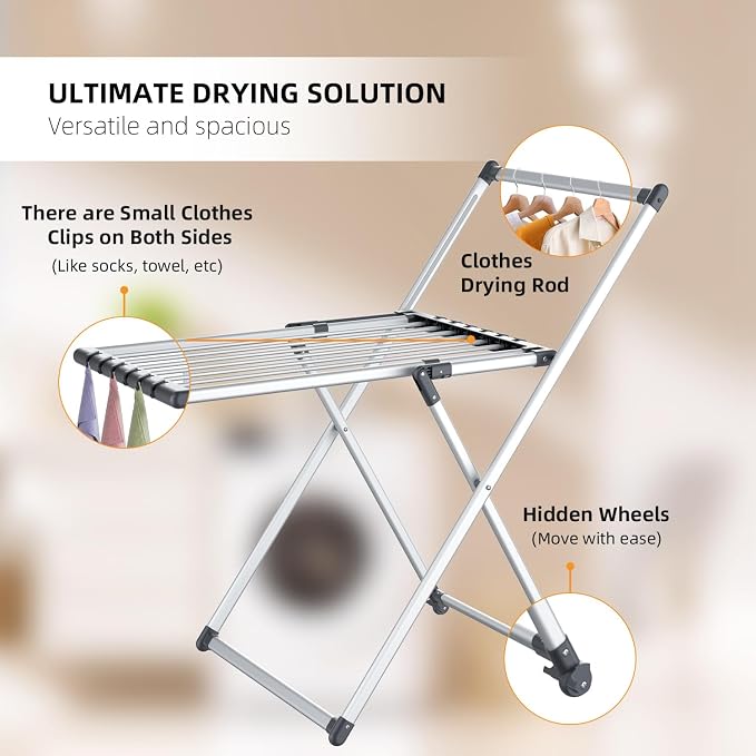 Clothes Drying Rack, Foldable Laundry Rack - Image 4