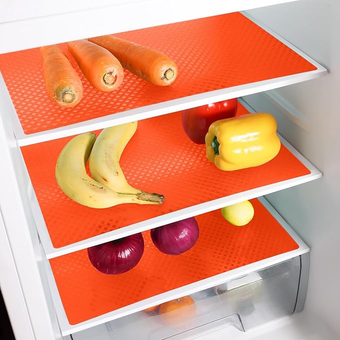 Fridge Liner Shelf Liners for Kitchen Cabinet Refrigerator Liners Waterproof & - Image 2