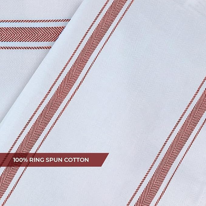 Dish Towels Set Size 15x25 Inch, 100% Cotton Soft & Absorbent Linen Kitchen - Image 5