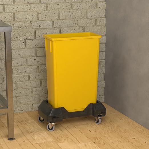 23 Gallon Yellow Slim Jim Trash Can - Image 3