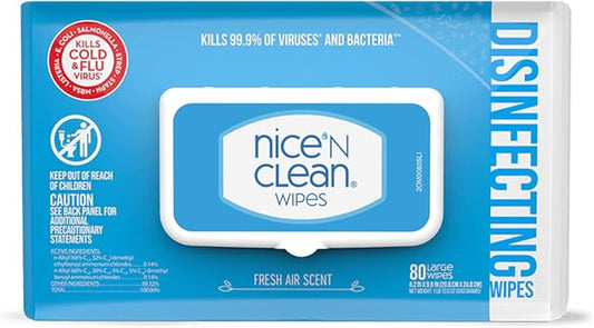 Nice 'N Clean Disinfecting Surface Wipes 80ct | Cleans & Disinfects Home & by nicencleanwipes