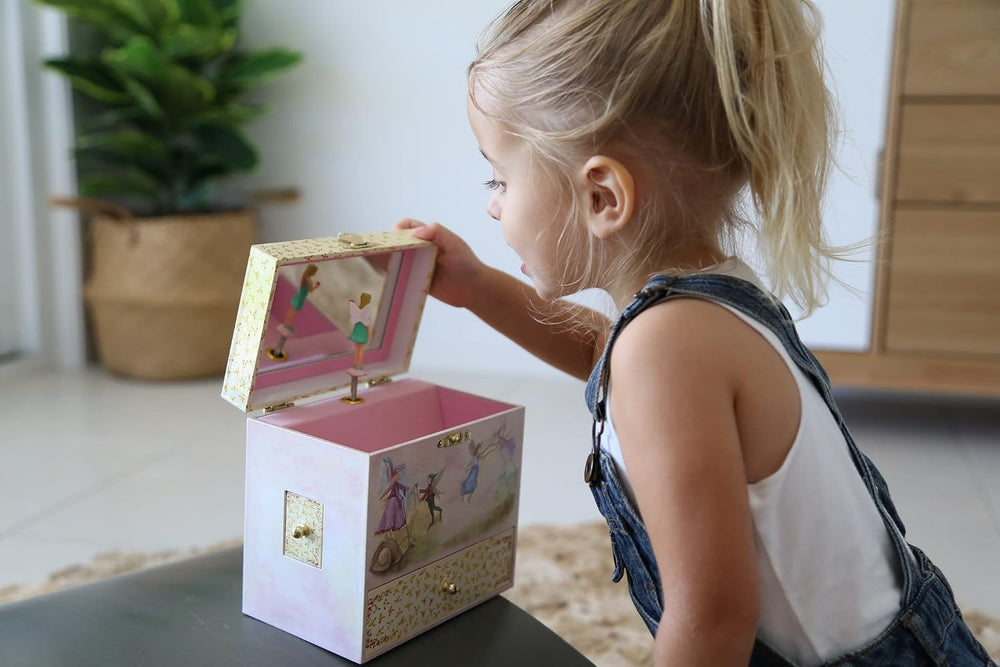 Enchantmints Fairy Music Box for Girls Spins to Music 4 Pullout Drawers