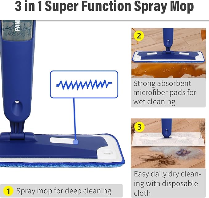 Mop for Multi-Purpose Floor Premium Spray Mop, 18 inch Professional Hardwood - Image 5