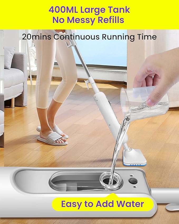 Steam Mop for Floor Cleaning, Effortless Ergonomic Design Floor Steamer for - Image 3