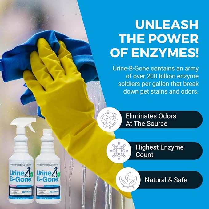 KINZUA ENVIRONMENTAL Urine B-Gone, Professional Enzyme Odor Eliminator & Pet - Image 5