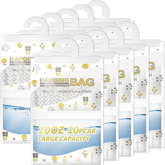 Vacplus Moisture Absorbers, Hanging Closet Dehumidifier Bags, Humidity Packs by Vacplus