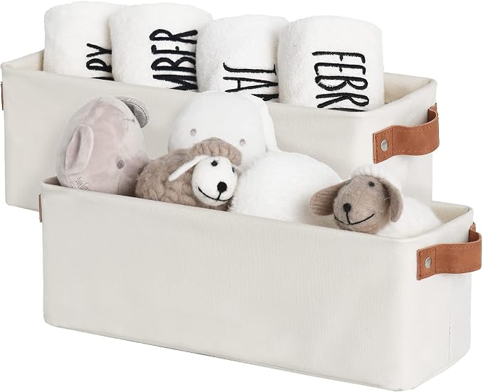 StorageWorks Narrow Storage Bins, Small Basket by StorageWorks